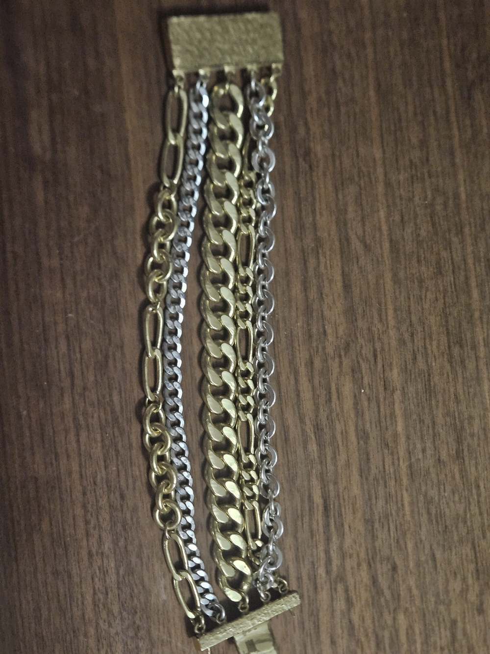 Silpada KR Collection Tough Luxe Mixed Metal Multi-Chain Bracelet - Picture 12 of 14